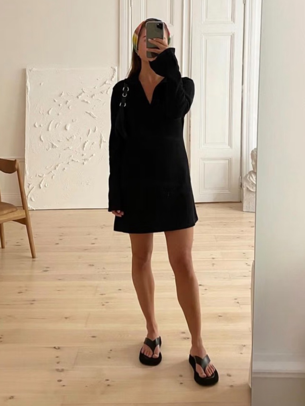 NWT Djerf Avenue Getaway Dress Black (Tall)